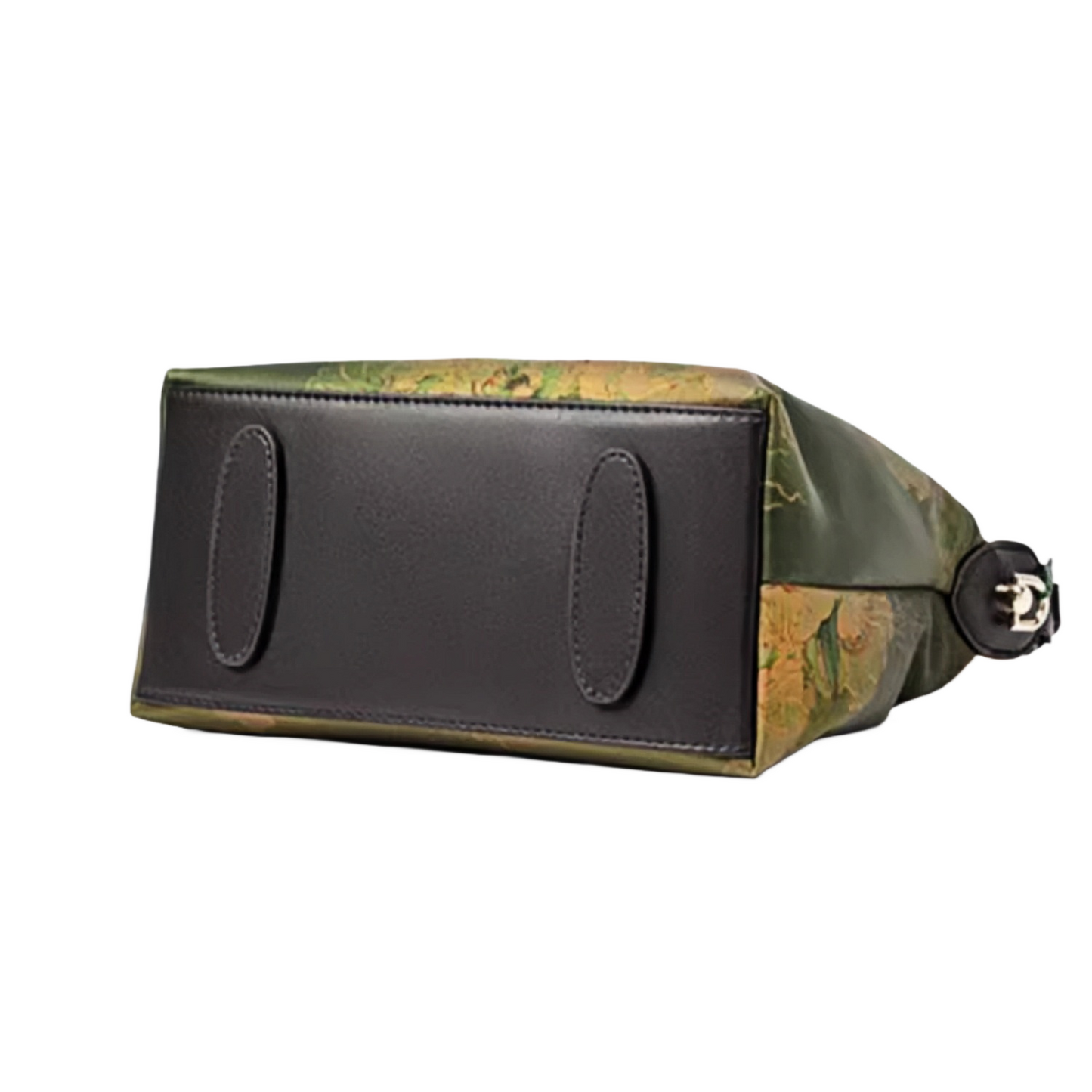 Intangible Heritage Xiangyunsha Printed Green Cuiwei New Chinese Style Mulberry Silk Handheld Oblique Bamboo Shoulder Bag for Women