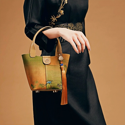 New Chinese style mulberry silk handbag