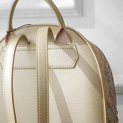 Seawater River Cliff Pattern Backpack Intangible Cultural Heritage Yunjin Zipper New Chinese Style Women's National Style Casual Bag