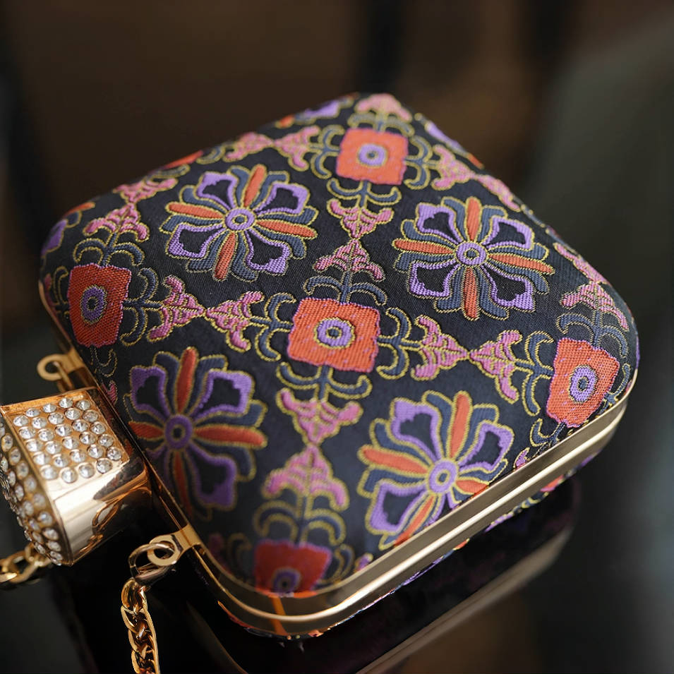 Intangible Cultural Heritage Song Brocade Silk Chain Shoulder Crossbody Bag New Chinese Style Perfume Bag